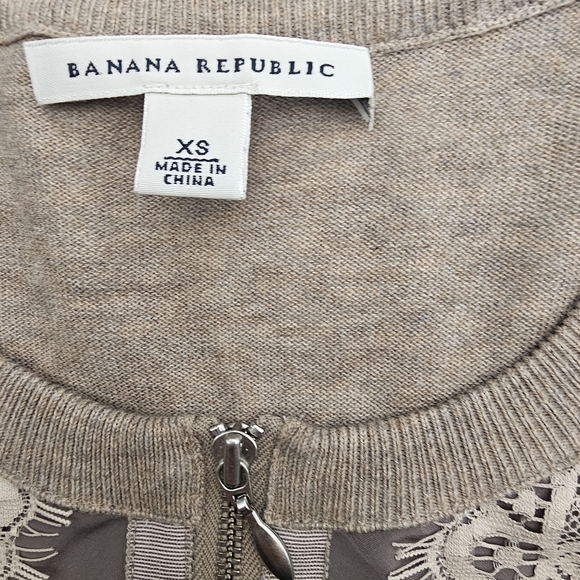 Banana Republic Zip Lace Cardigan Size Xs - Picture 3 of 7